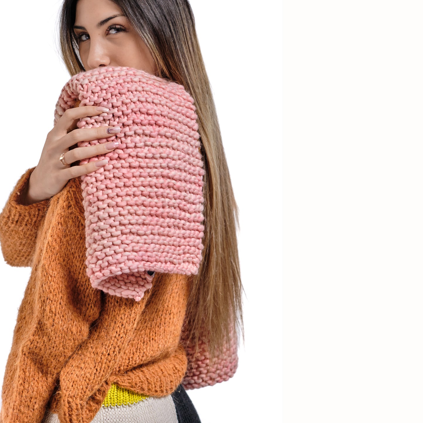 CHOLA chunky blanket scarf