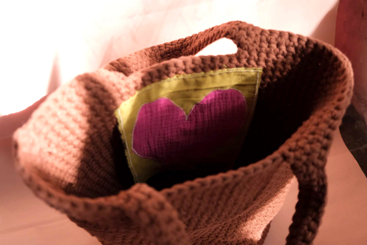 BALDE bucket bag - terracotta