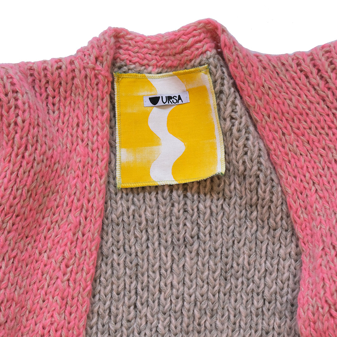 KIMONO knit duster cardigan - hot pink + fuchsia