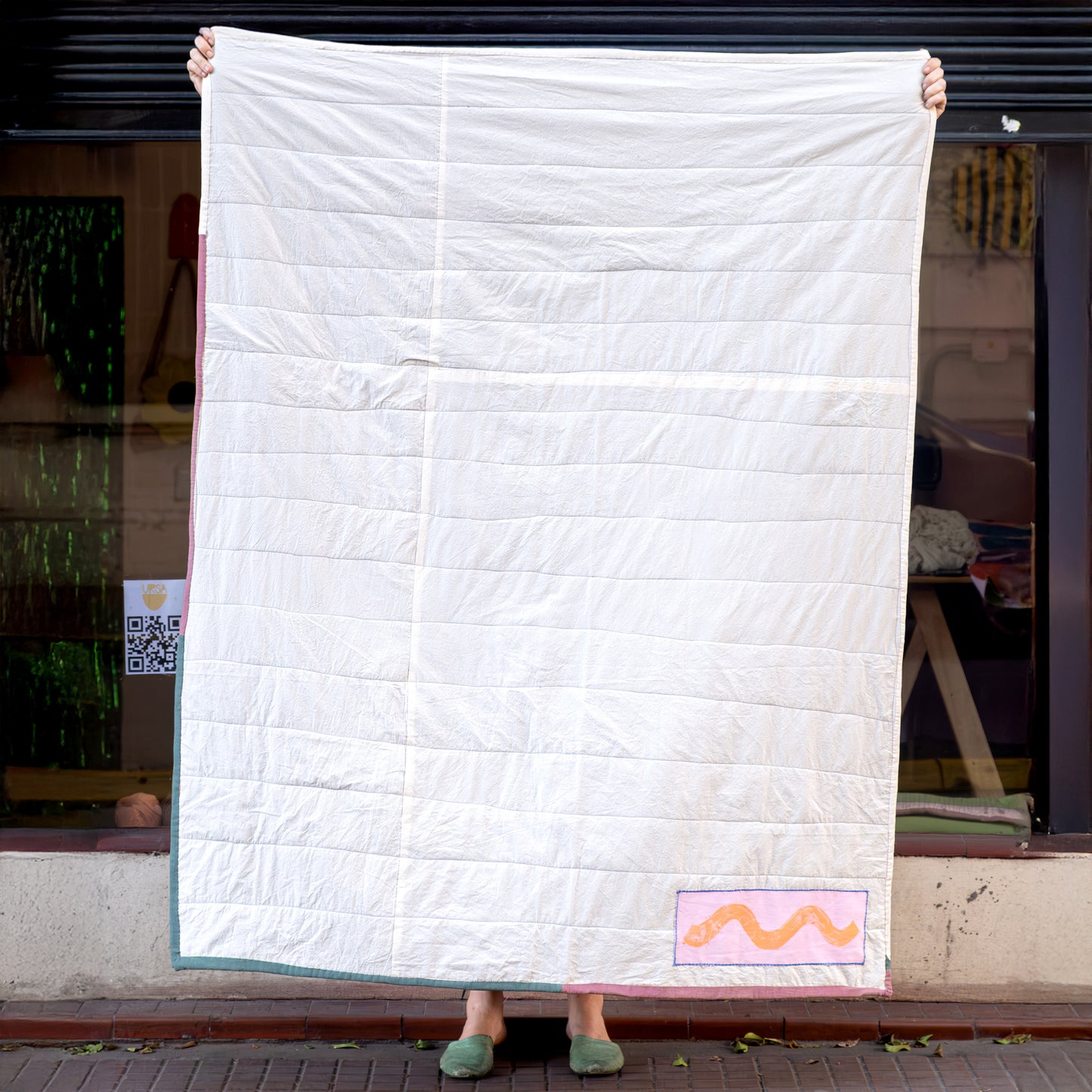 REVIVE patchwork throw quilt #2