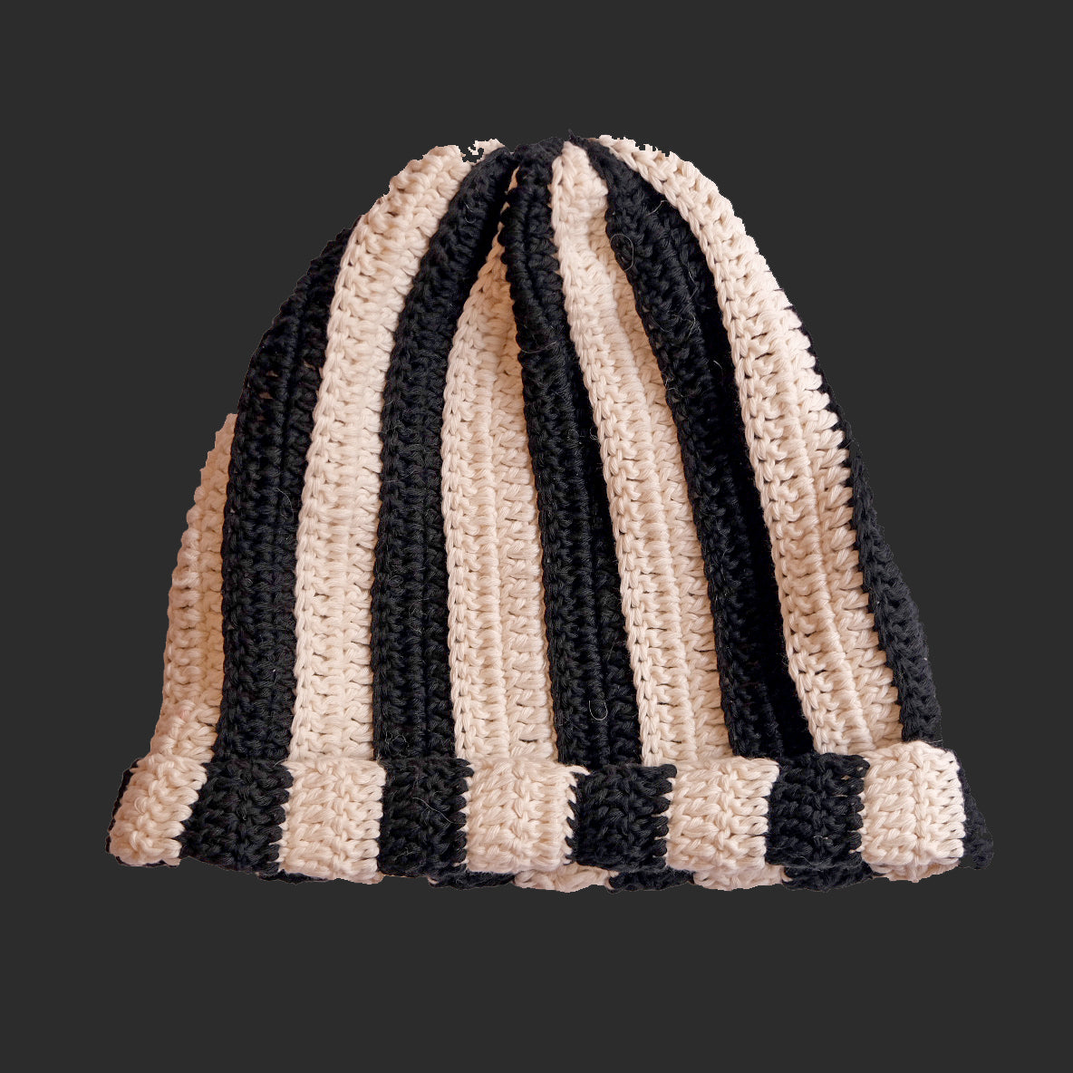Crochet zero-waste beanie
