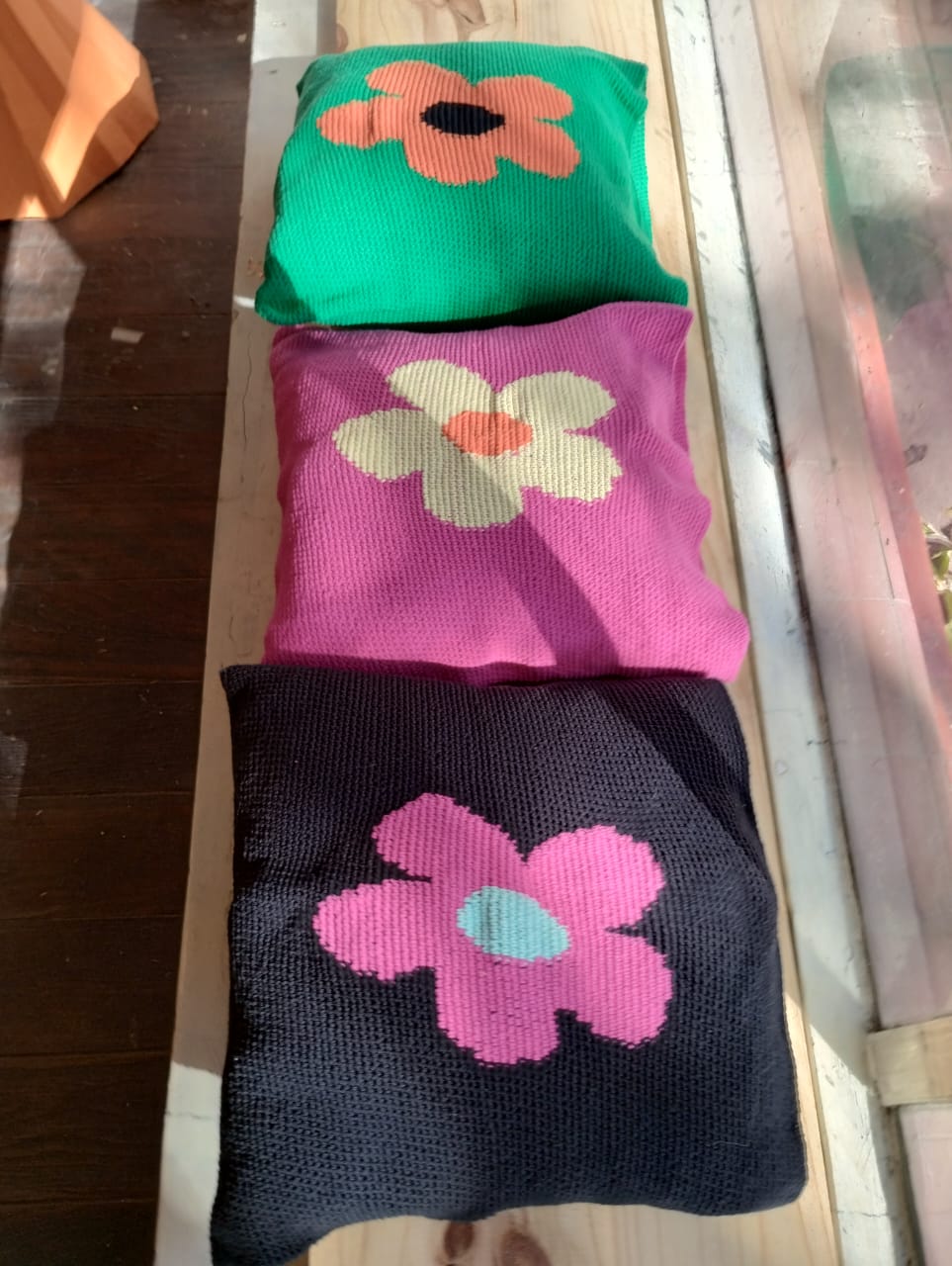 Flower power pillow