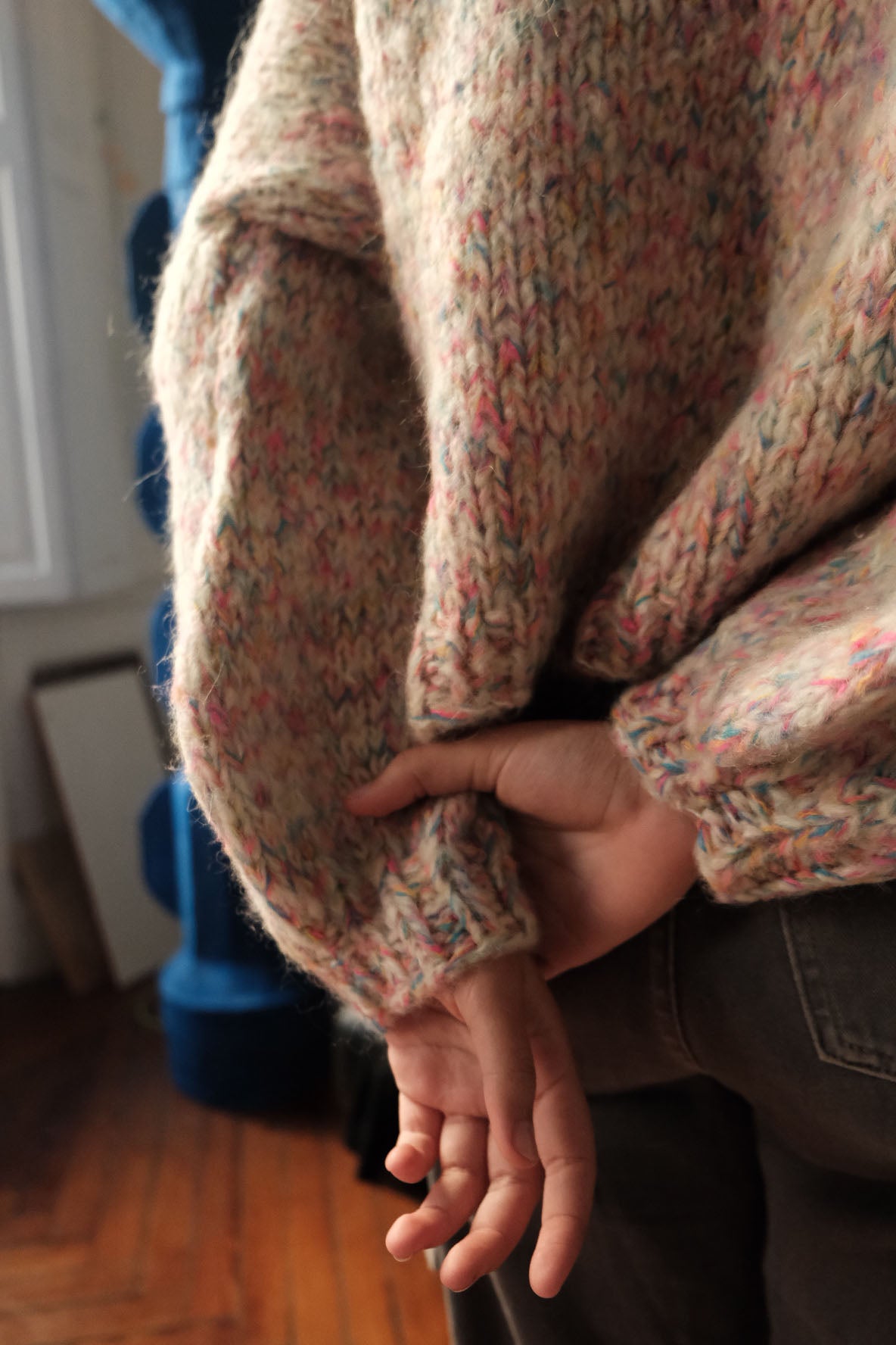 TALIA chunky mohair crew