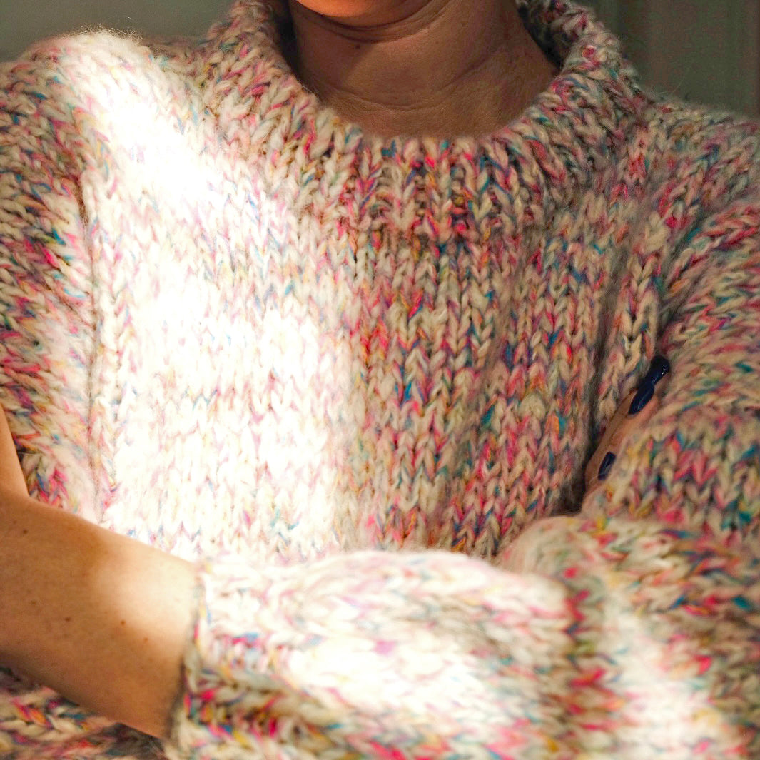 TALIA chunky mohair crew