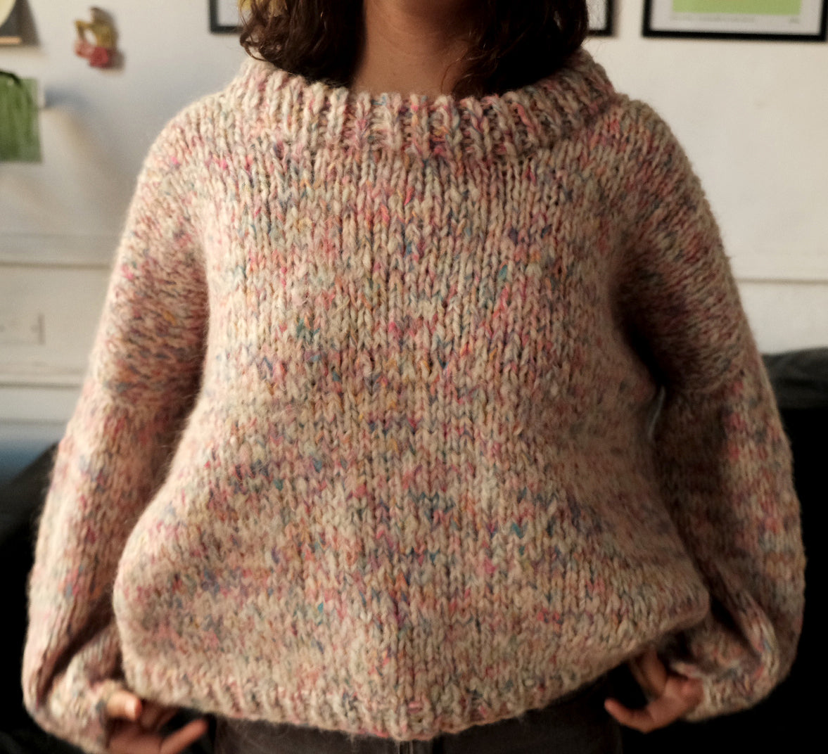 TALIA chunky mohair crew