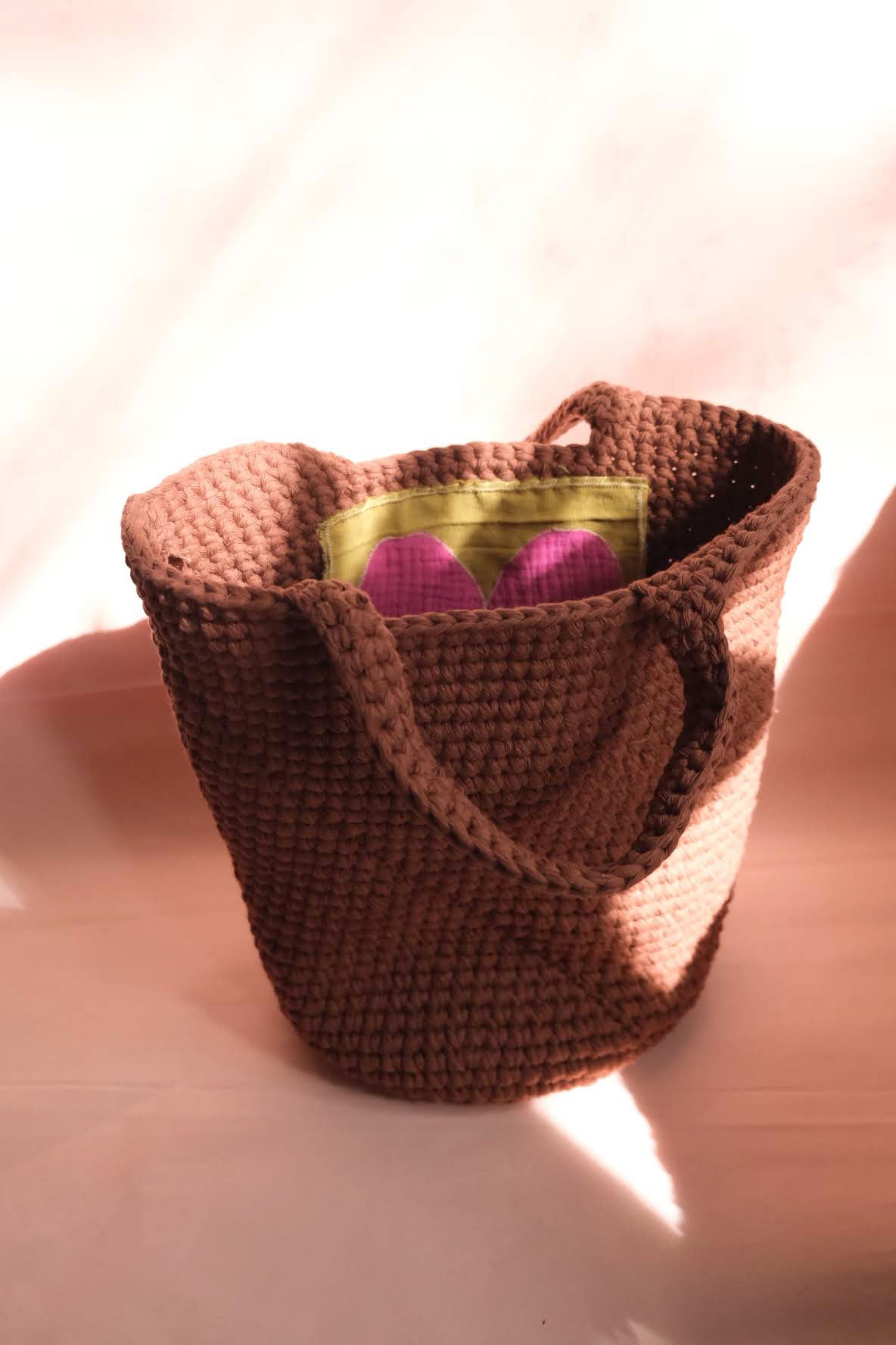 BALDE bucket bag - terracotta