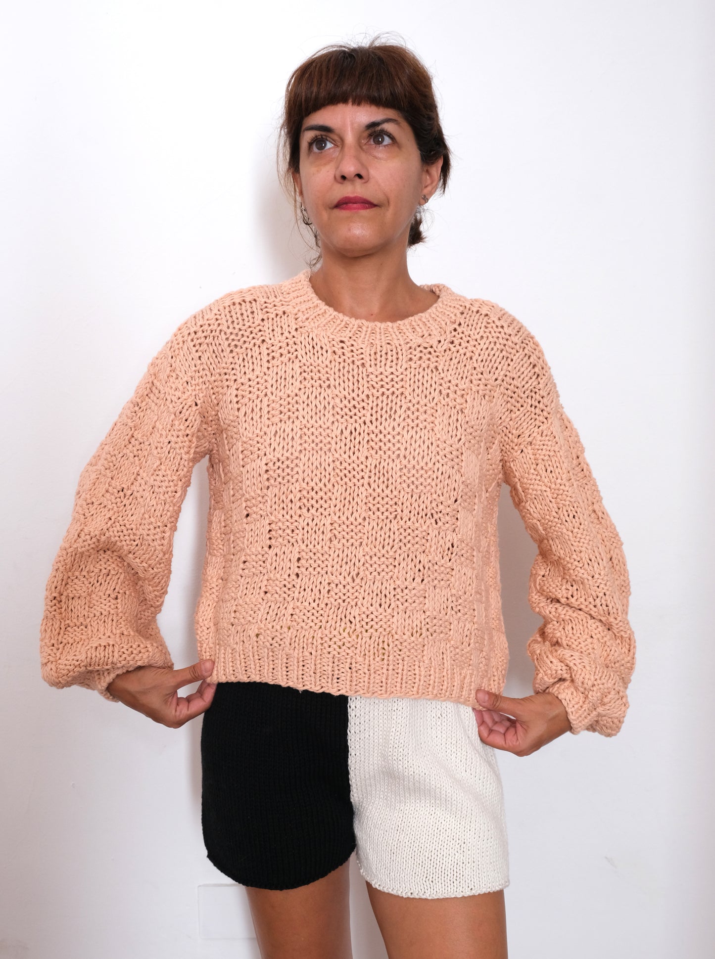 CANASTA weave knit pullover