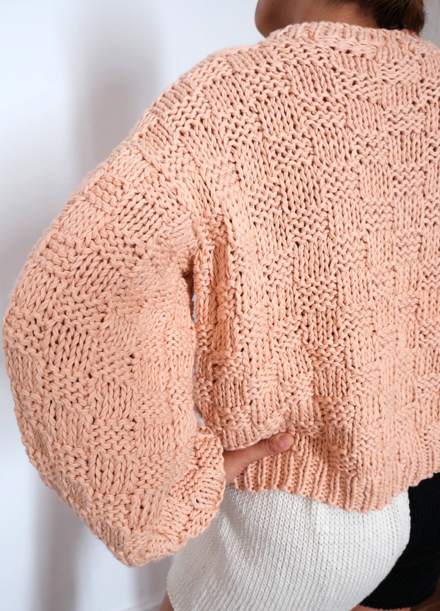 CANASTA weave knit pullover