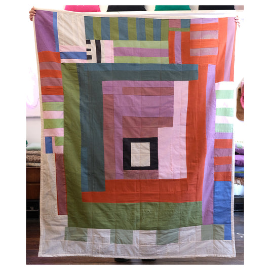 REVIVE patchwork throw quilt #3